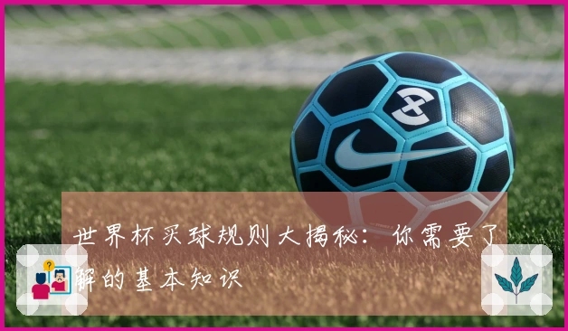 世界杯买球规则大揭秘：你需要了解的基本知识